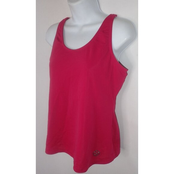 Pearl Izumi Womens X-Large Pink Sleeveless Athletic Top Running w/ Shelf Bra - Picture 2 of 6